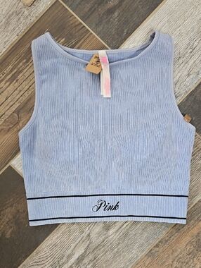 Pink Cropped Bra Top